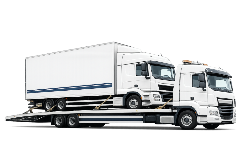 truck that failed MOT on JNB Vehicle recycling's recovery truck
